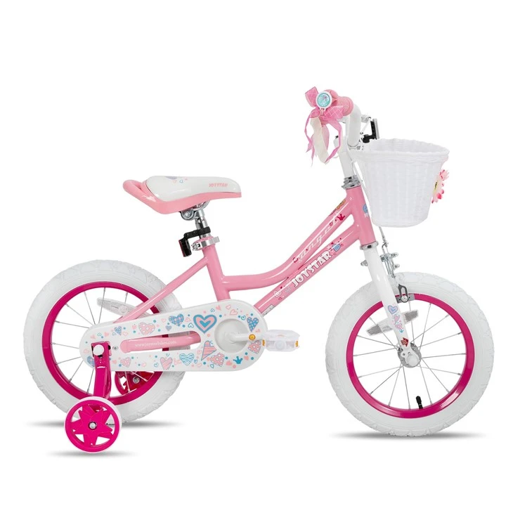 JOYKIE JOYSTAR 12 14 16 18 20 Inch Front Basket Training Wheels Chain Guard Cute Colors Made in China High-Quality Kids' Bike factory