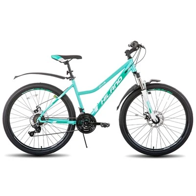 Xeyki Xilland 26 dyuymli ayollar tog 'velosipedida - kadrlar bilan, 21 tezlikda, 21 tezlikda, to'xtatib turish uchun MTB